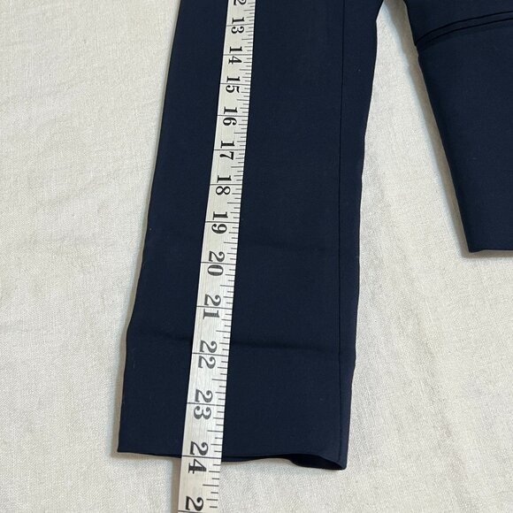 ZARA BASIC Women’s Navy Blazer Elegant Classic Fit with Stretch Fabric Work Sz L - Picture 8 of 12